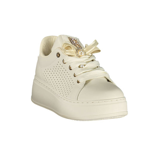 Laura Biagiotti Bianco Polyurethane Women Sneaker