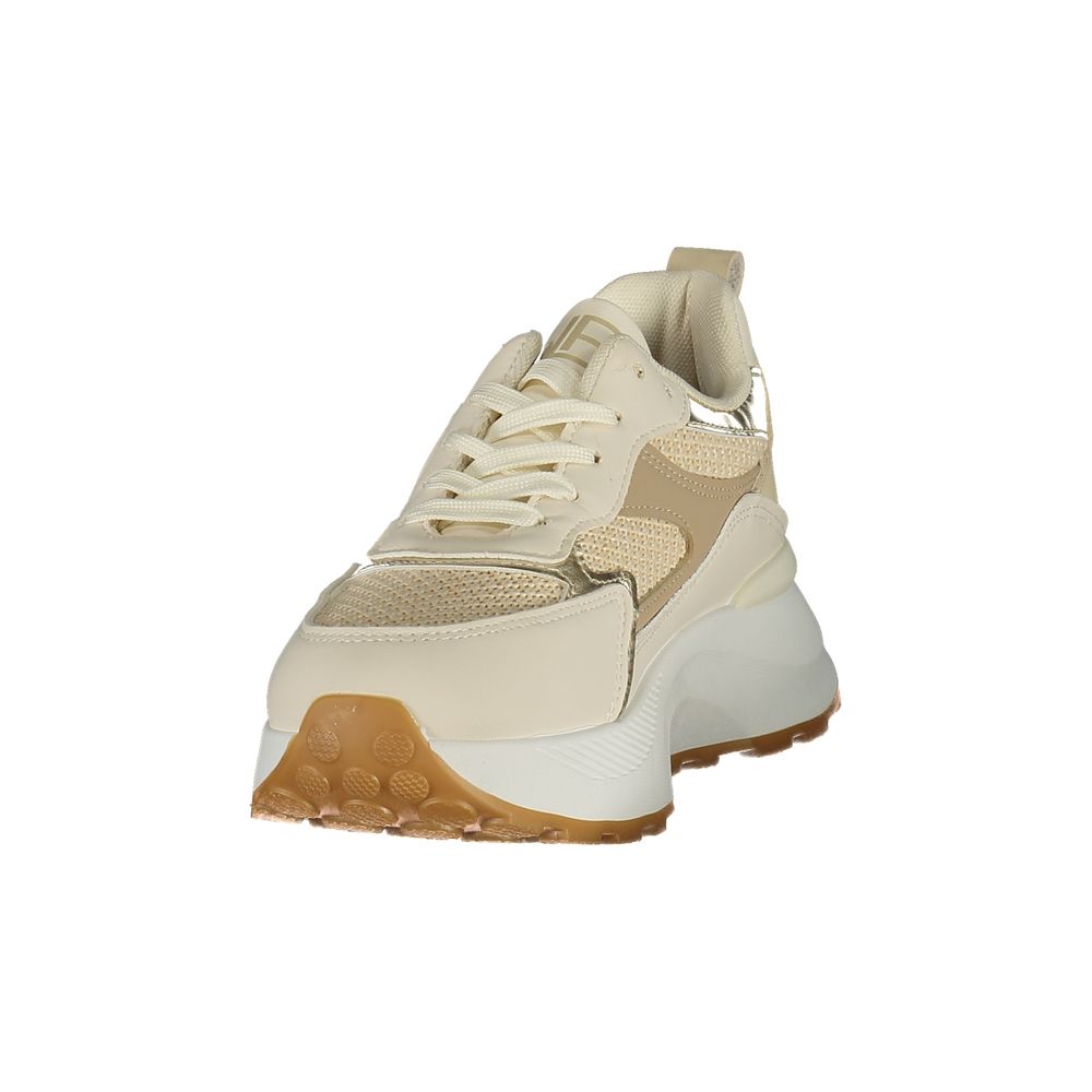 Laura Biagiotti Beige Polyester Athletic Sneakers