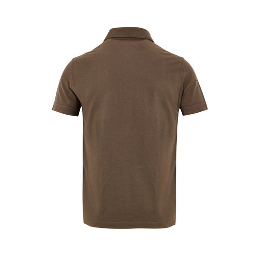 Tom Ford Brown Cotton Polo Shirt