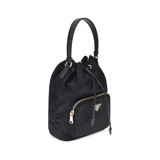 Prada Black Recycled Polyamide Backet Bag