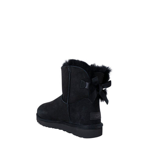 UGG Black Suede Leather Ankle Boots