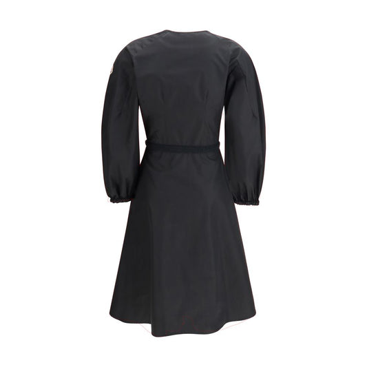 Moncler Black Cotton Casual Dress