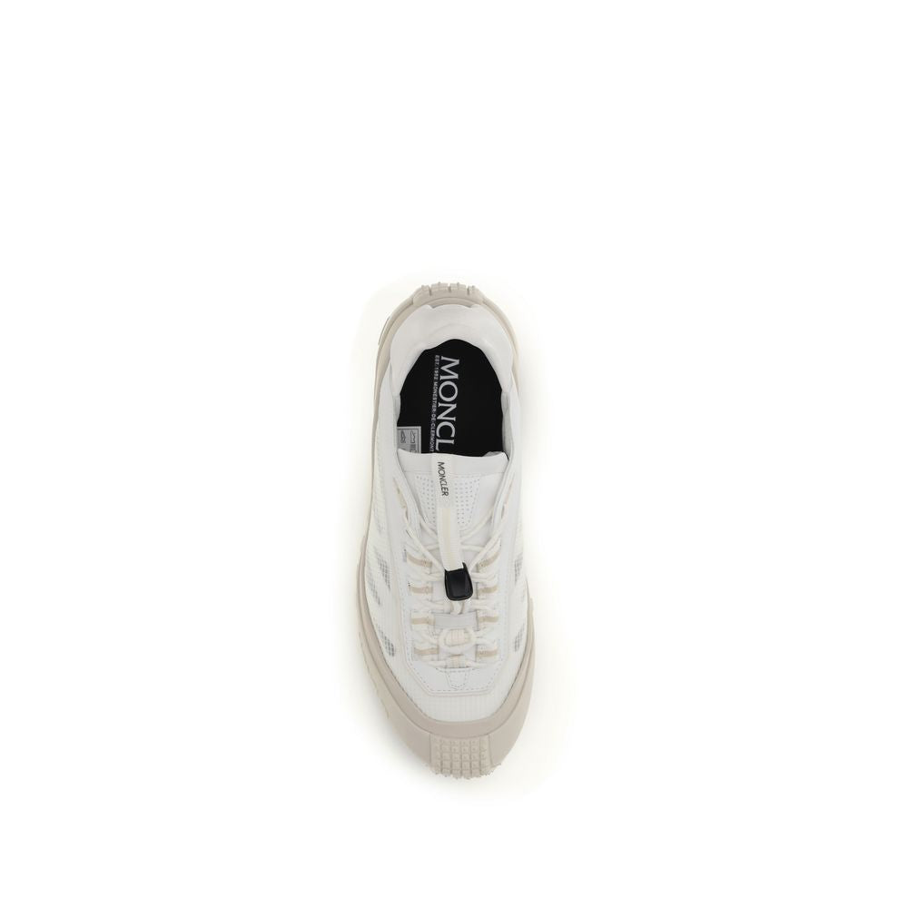 Moncler White Polyester Athletic Sneakers