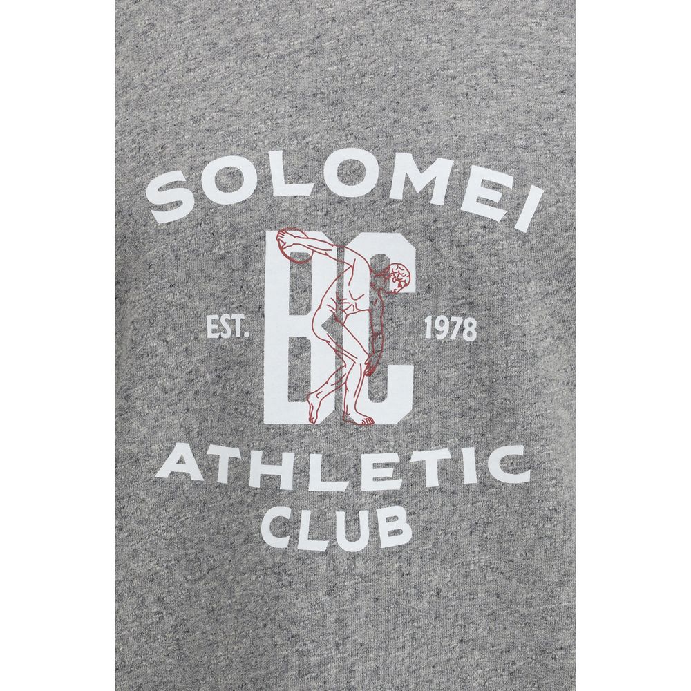 Brunello Cucinelli Gray Cotton Sweatshirt