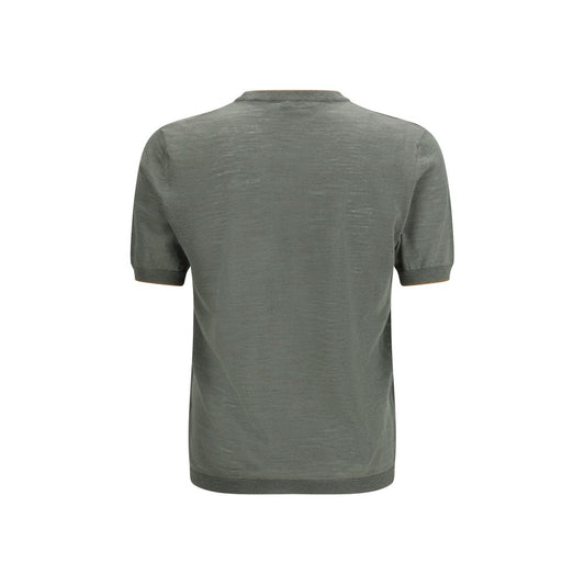 Brooksfield Bicolor Linen T-Shirt