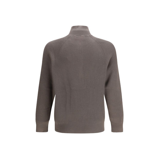 Brunello Cucinelli Brown Cotton Sweatshirt