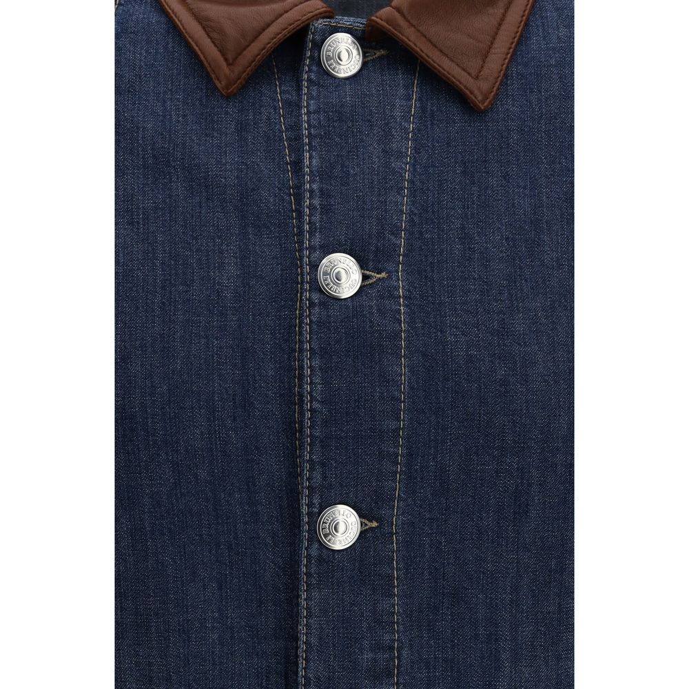 Brunello Cucinelli Blue Cotton Denim Jacket