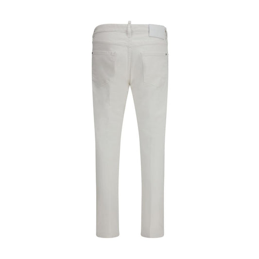 Dsquared² White Cotton Jeans Denim