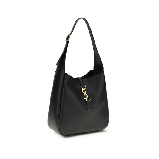 Saint Laurent Black Calf Leather Bos Taurus Shoulder Bag