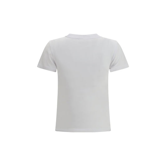 Ganni White Cotton T-Shirt