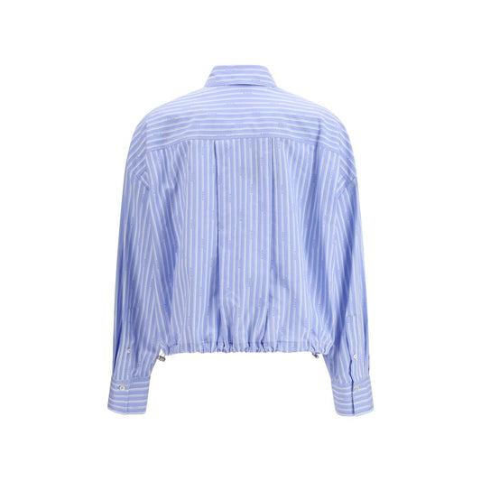 PINKO Blue Cotton Pattern Shirt