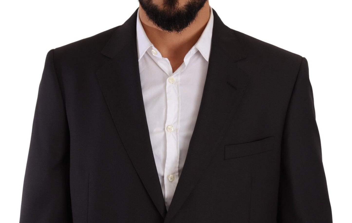 Domenico Tagliente Gray Polyester Single Breasted Formal Suit