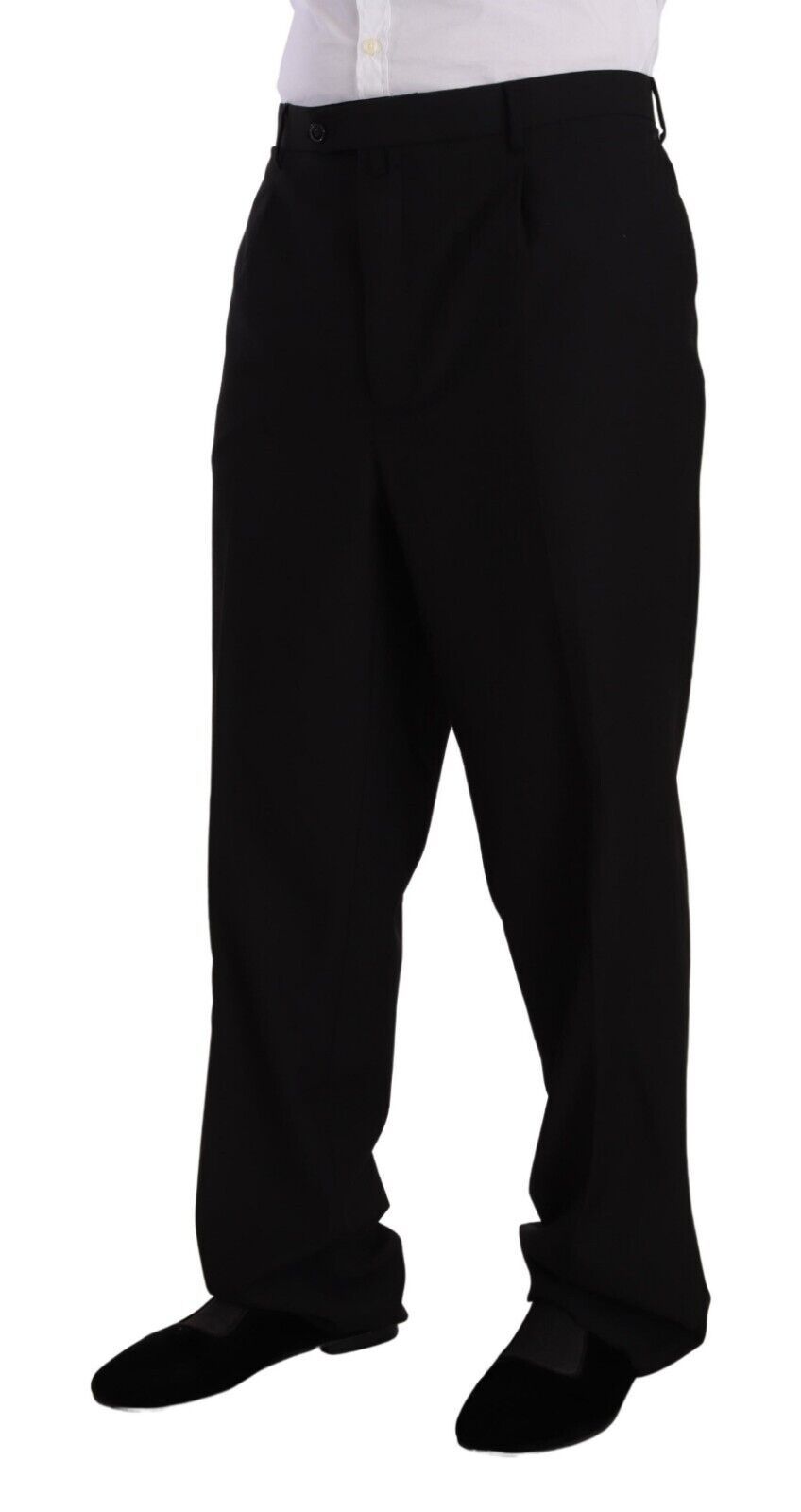 Domenico Tagliente Black Polyester Single Breasted Formal Suit