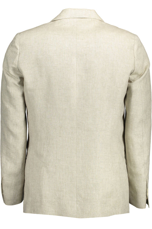 Gant Beige Linen Blazer Jacket