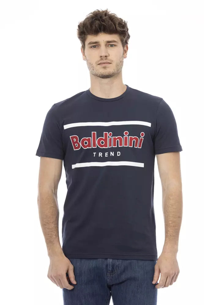 Baldinini Trend Blue Cotton Men's T-Shirt