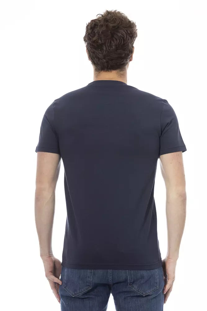 Baldinini Trend Blue Cotton Men's T-Shirt