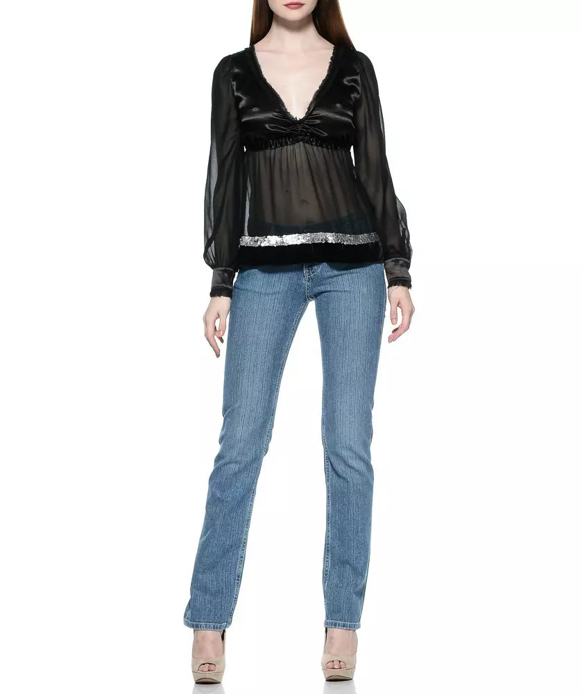 Ungaro Fever Light Blue Cotton Women Jean