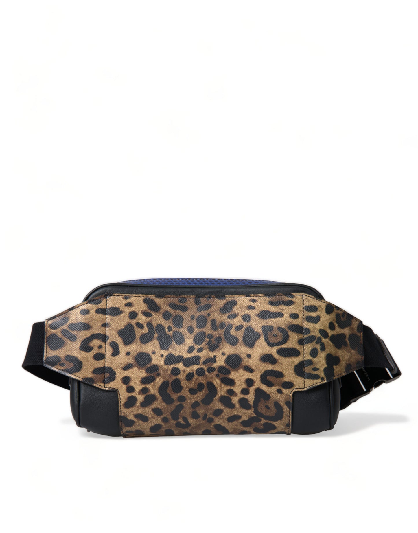 Dolce & Gabbana Black Exotic Leather Logo Belt Waist Fanny Pack Bag