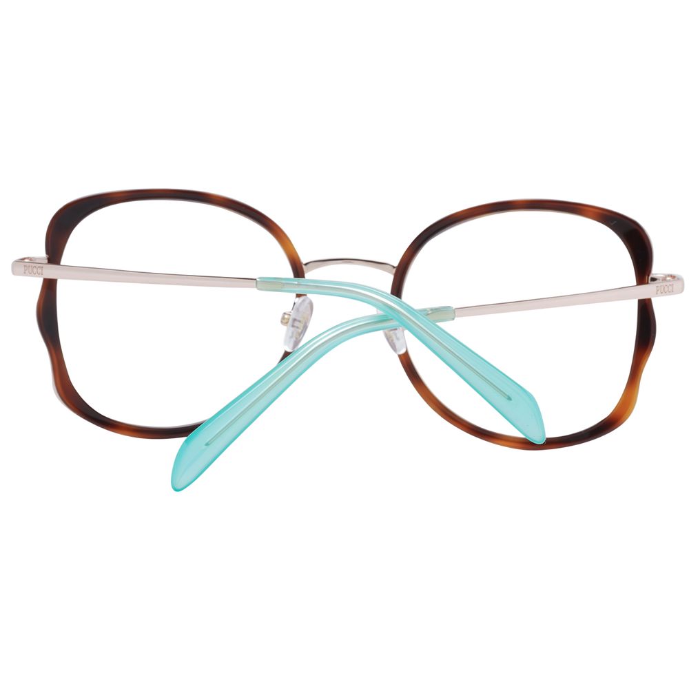 Emilio Pucci Brown Metal & Plastic Glasses (Frames)