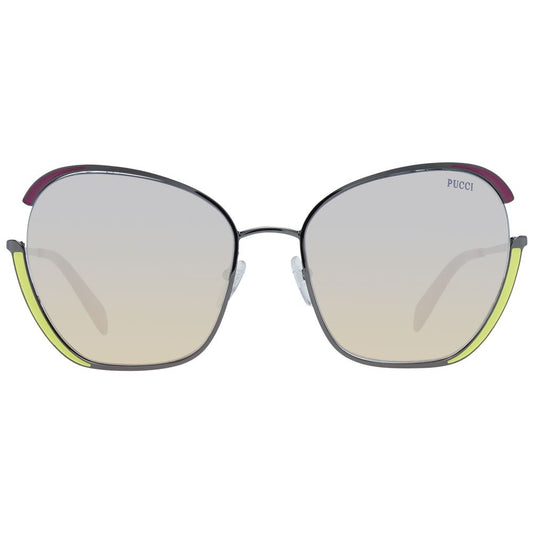 Emilio Pucci Gray Metal Sunglasses