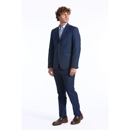 Baldinini Trend Blue Wool Men Blazer