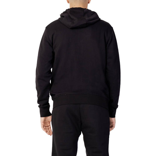 Armani Exchange Black Cotton Hoodie