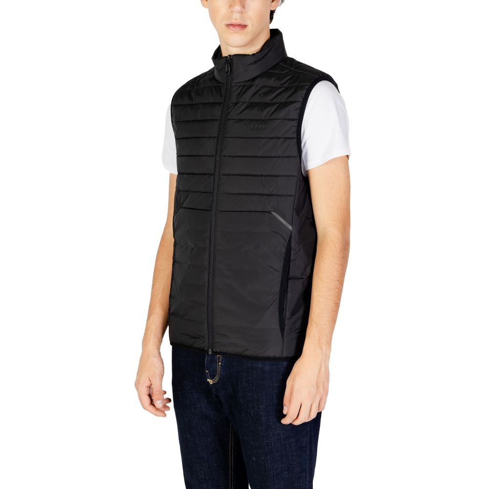 Hugo Boss Black Polyester Sleveless Jacket