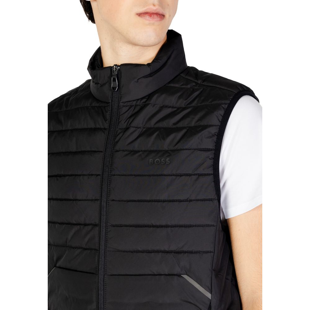 Hugo Boss Black Polyester Sleveless Jacket