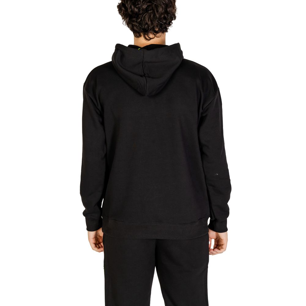 Icon Black Cotton Hoody