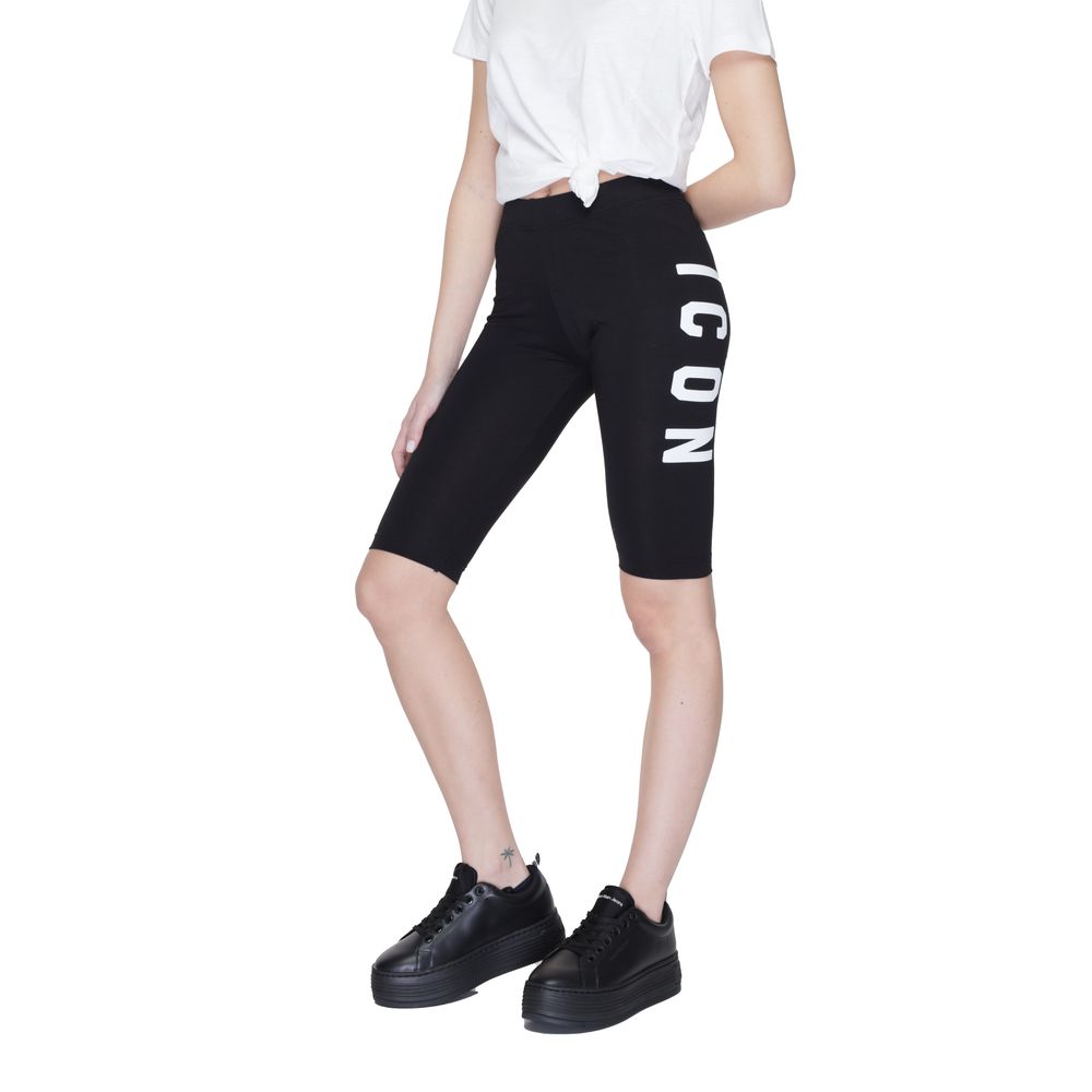 Icon Black Cotton Bermuda