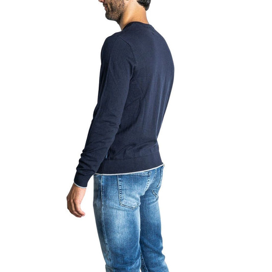 Armani Exchange Blue Cotton Sweatshirt