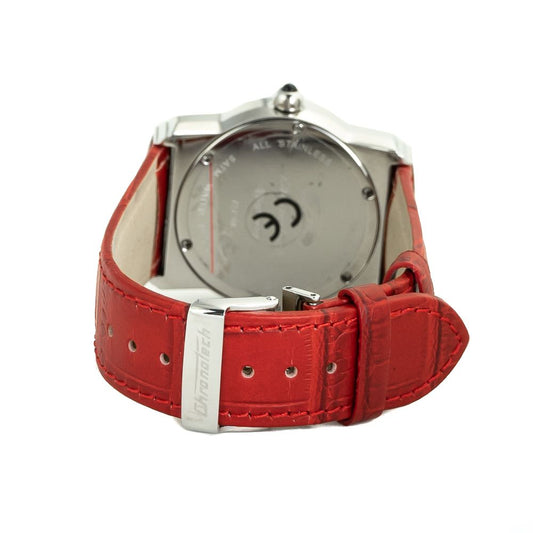 Chronotech Multicolor Leather Dress Watch