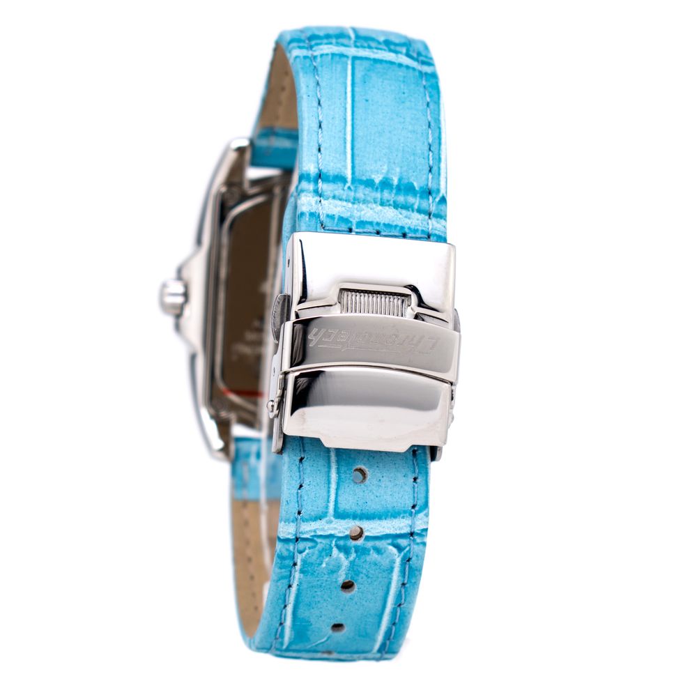 Chronotech Blue Leather Dress Watch