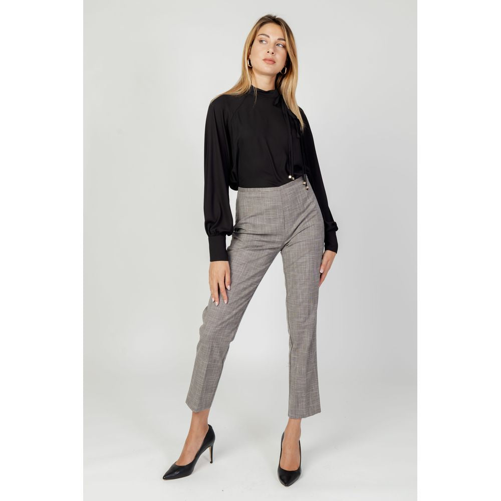 Sandro Ferrone Gray Polyester Pant