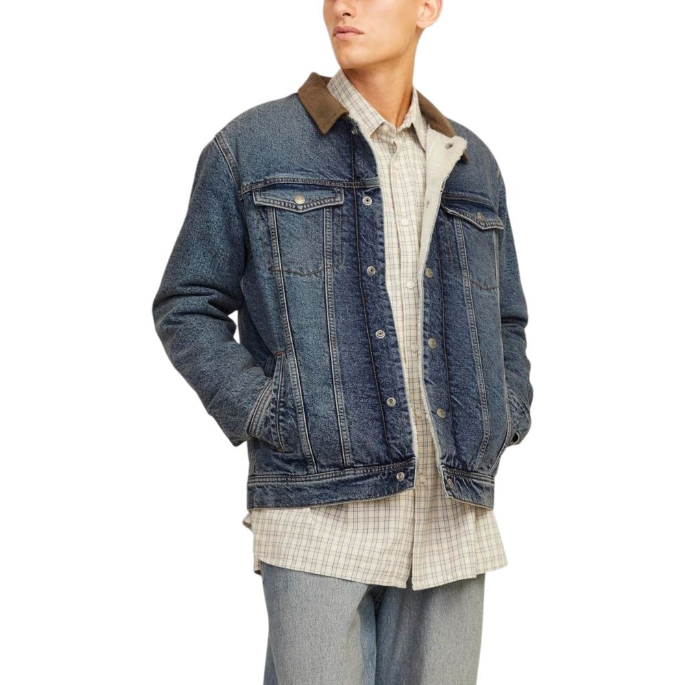 Jack Jones Blue Cotton Jackets & Coat