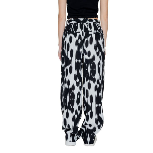 Street One Black Linen Casual Pants