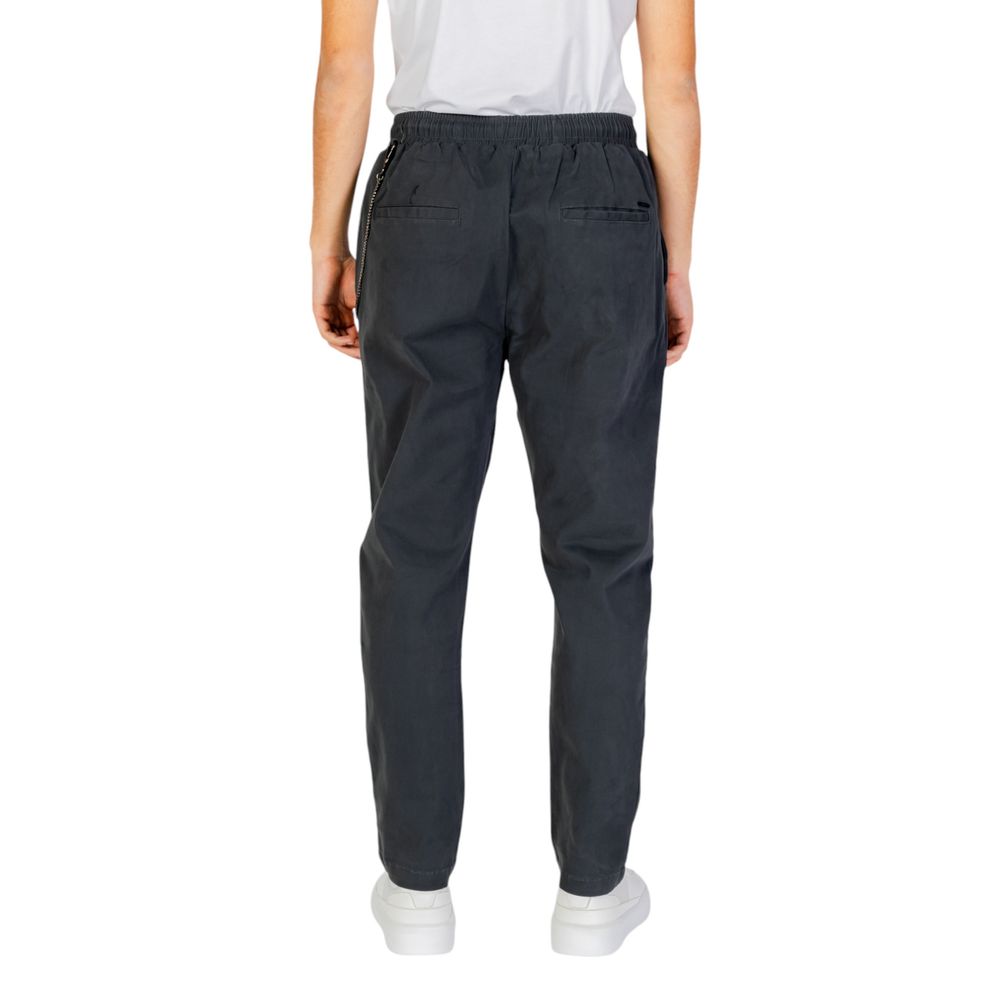 Gianni Lupo Gray Cotton Pant