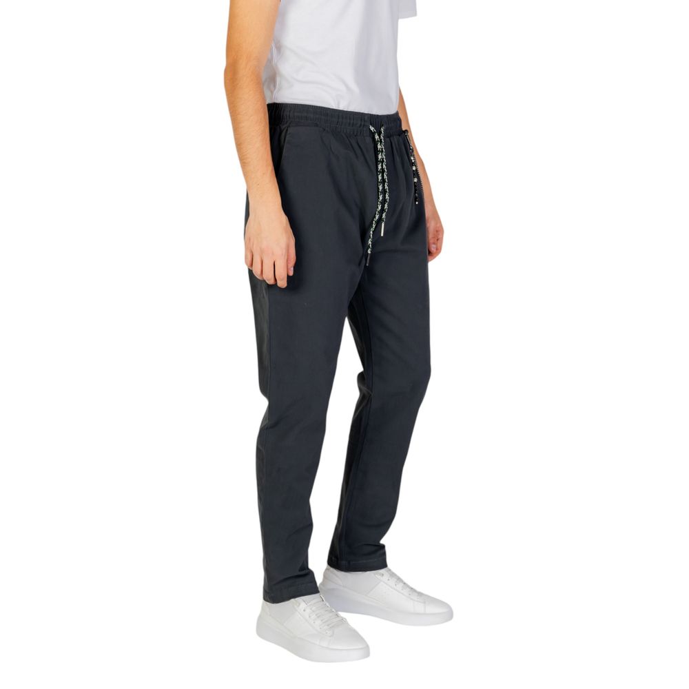 Gianni Lupo Gray Cotton Pant