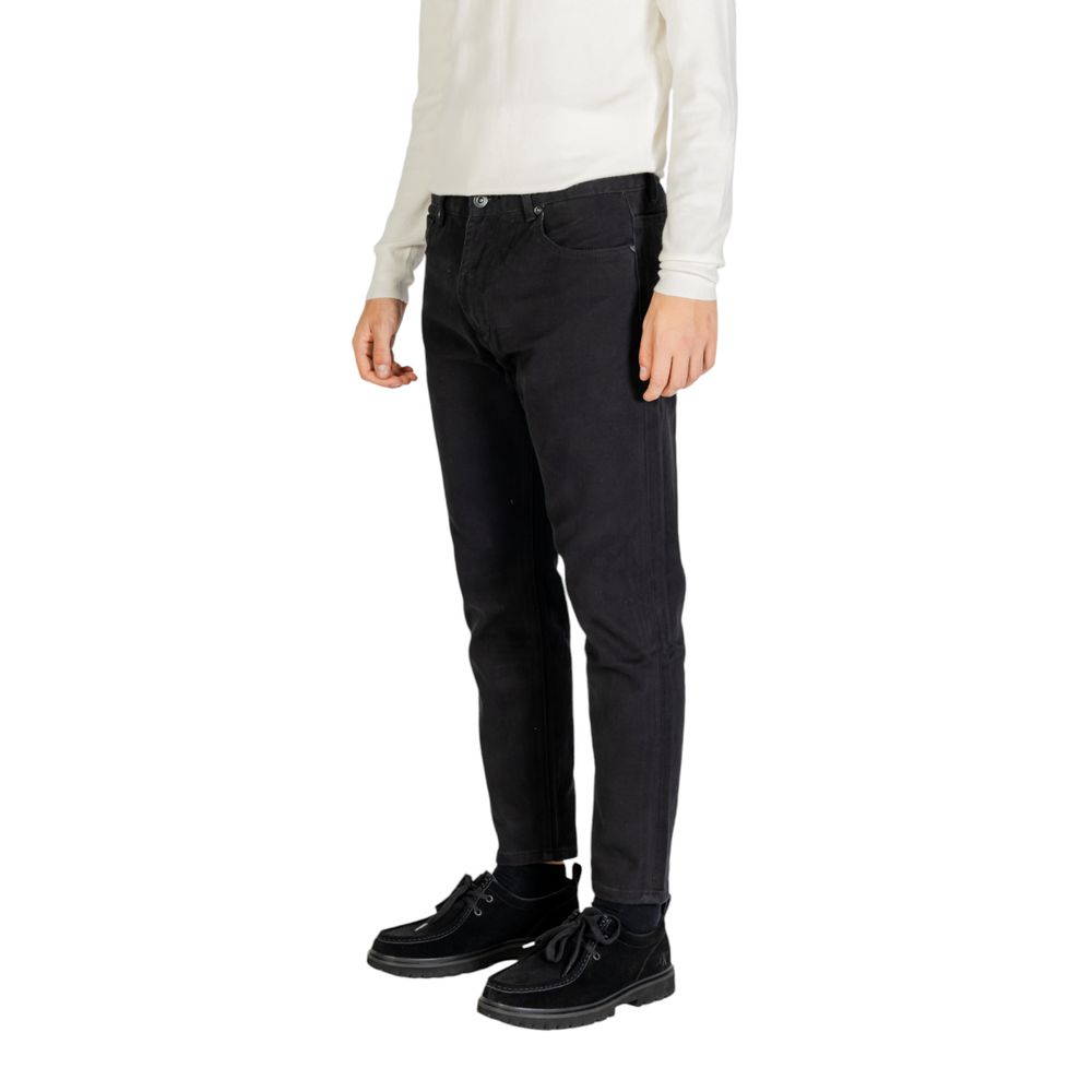 Gianni Lupo Black Cotton Pant