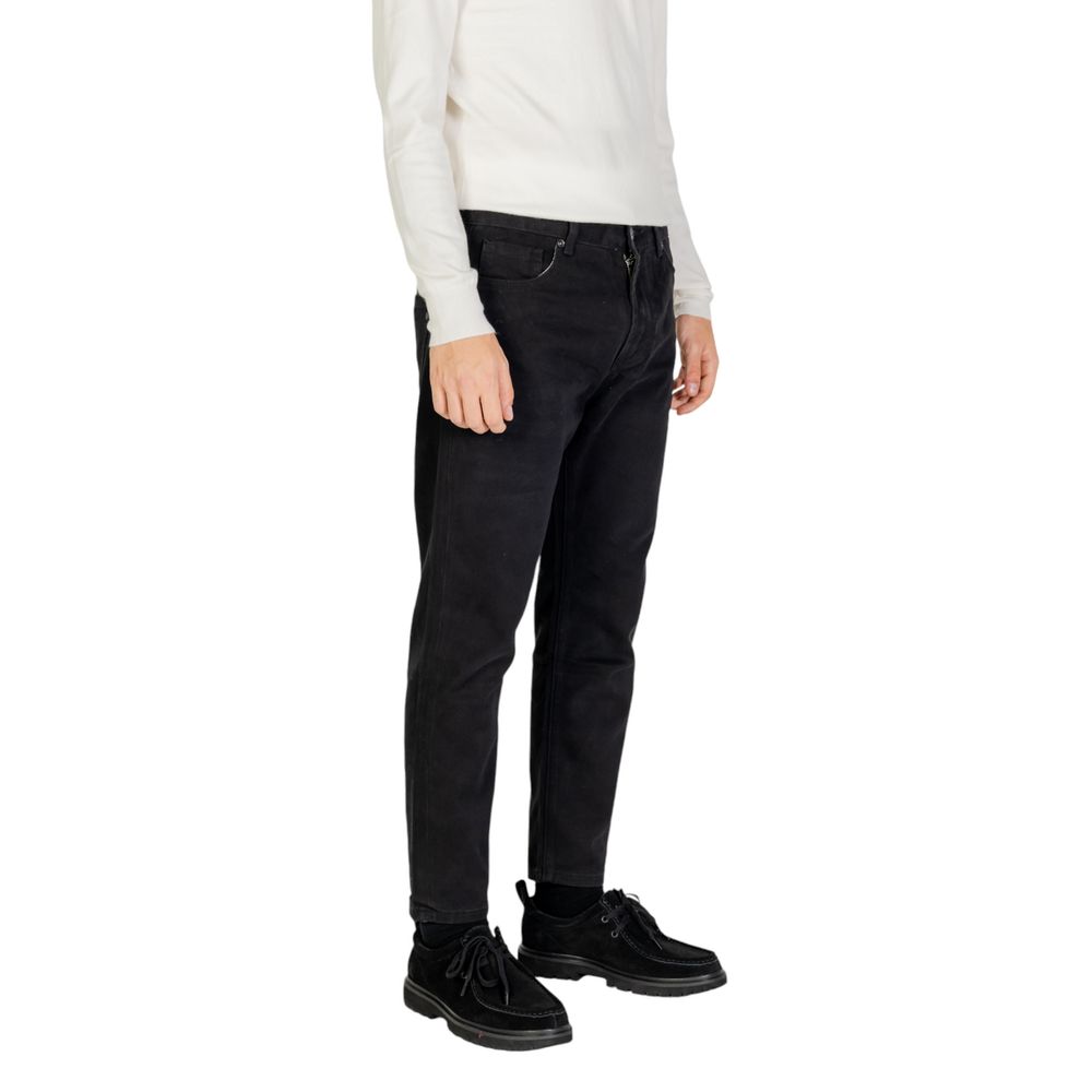 Gianni Lupo Black Cotton Pant