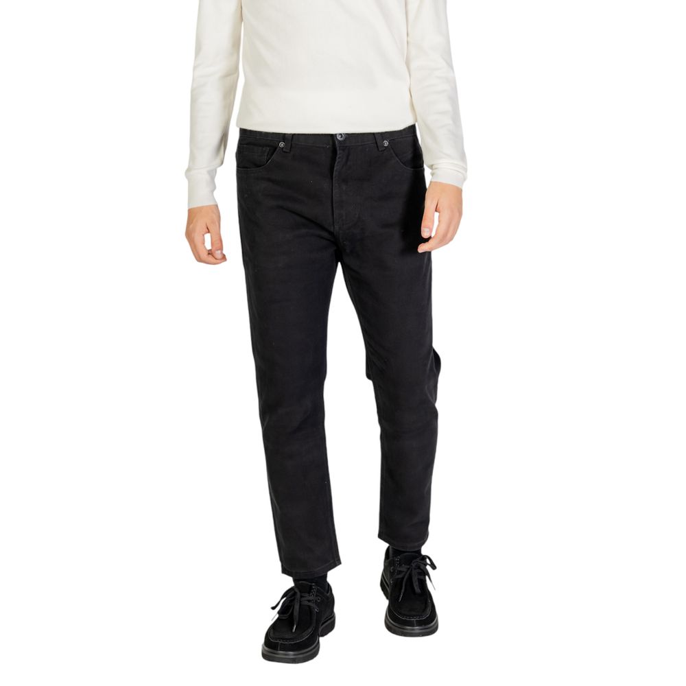 Gianni Lupo Black Cotton Pant