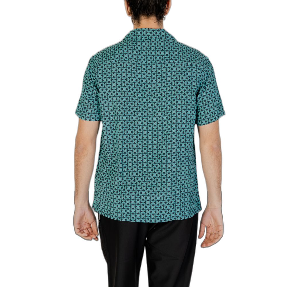 Gianni Lupo Turquoise Viscose Shortsleeve