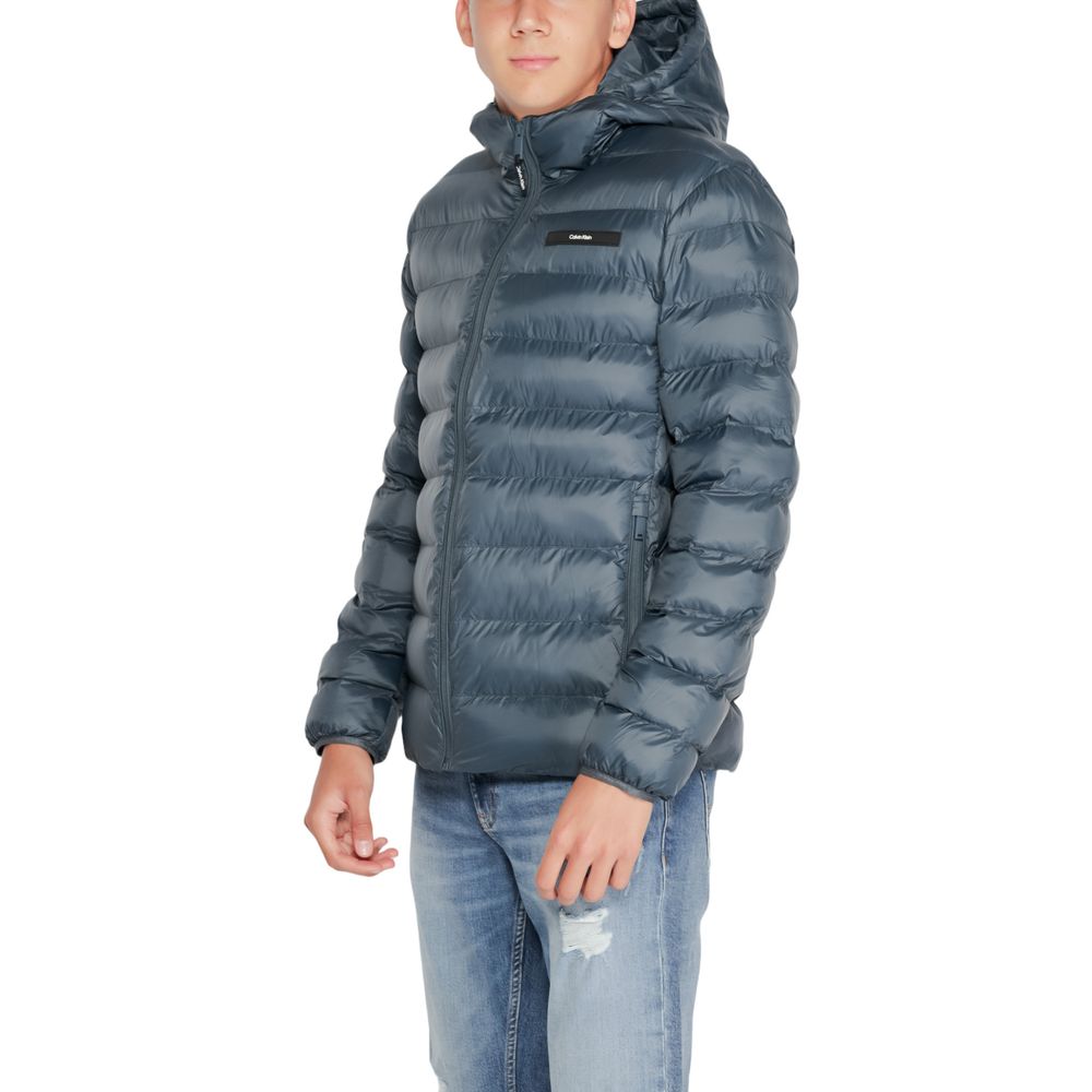 Calvin Klein Black Recycled Polyester Jackets & Coat
