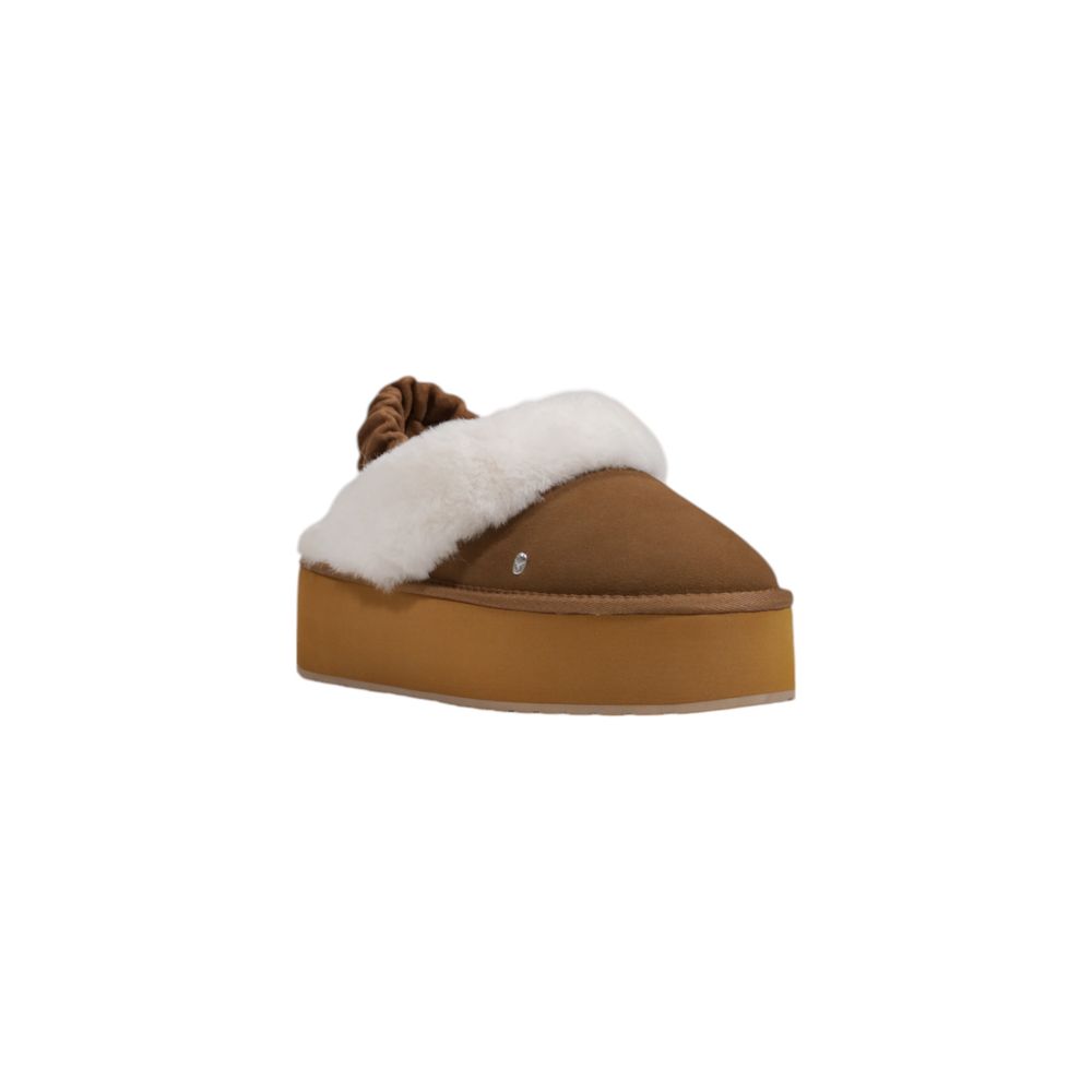EMU Australia Beige Suede Leather Platform