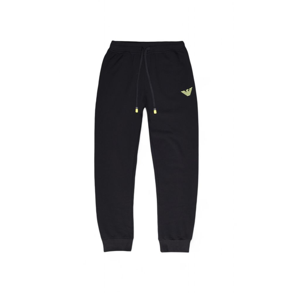Emporio Armani Underwear Black Cotton Joggers Workout Pant