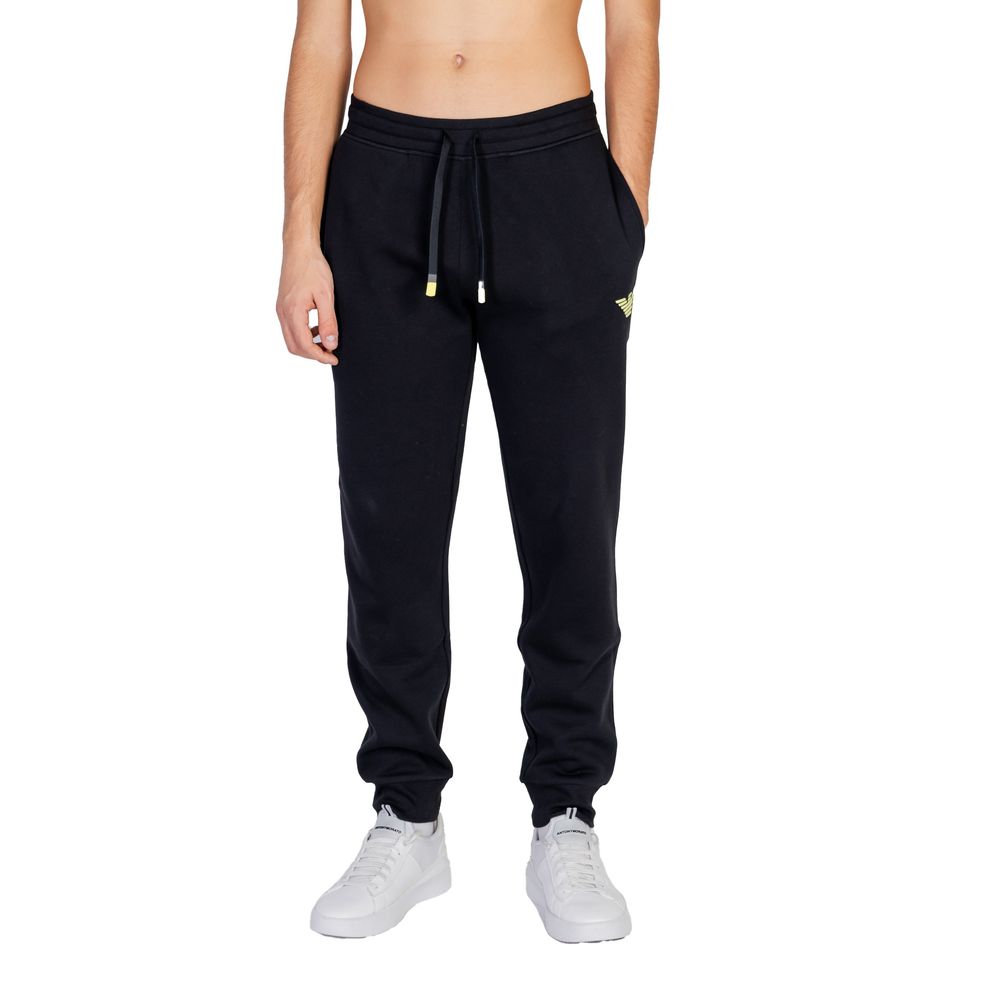 Emporio Armani Underwear Black Cotton Joggers Workout Pant