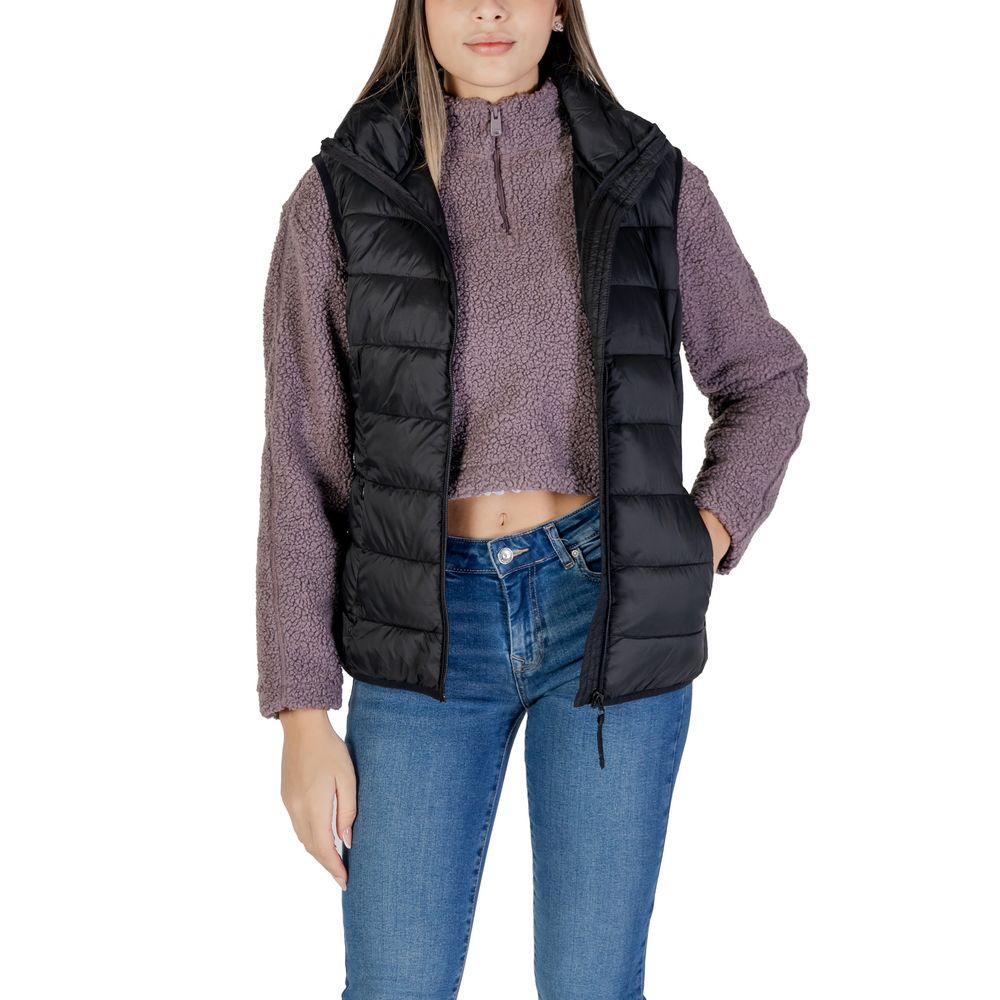 B.Young Black Nylon Sleveless Jacket
