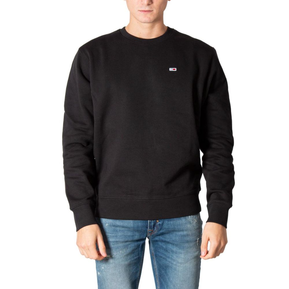 Tommy Hilfiger Jeans Black Cotton Sweatshirt