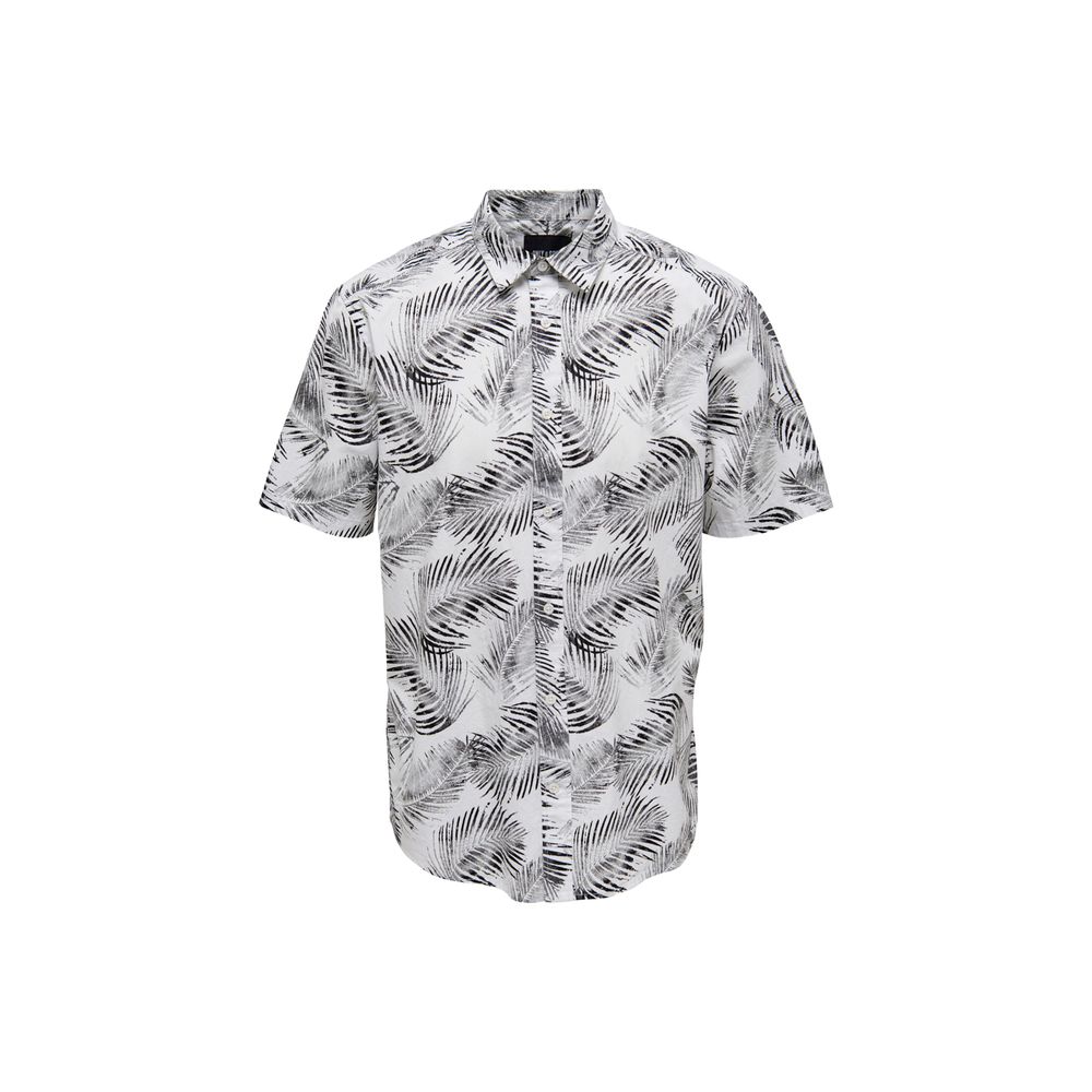 Only & Sons White Cotton Shortsleeve