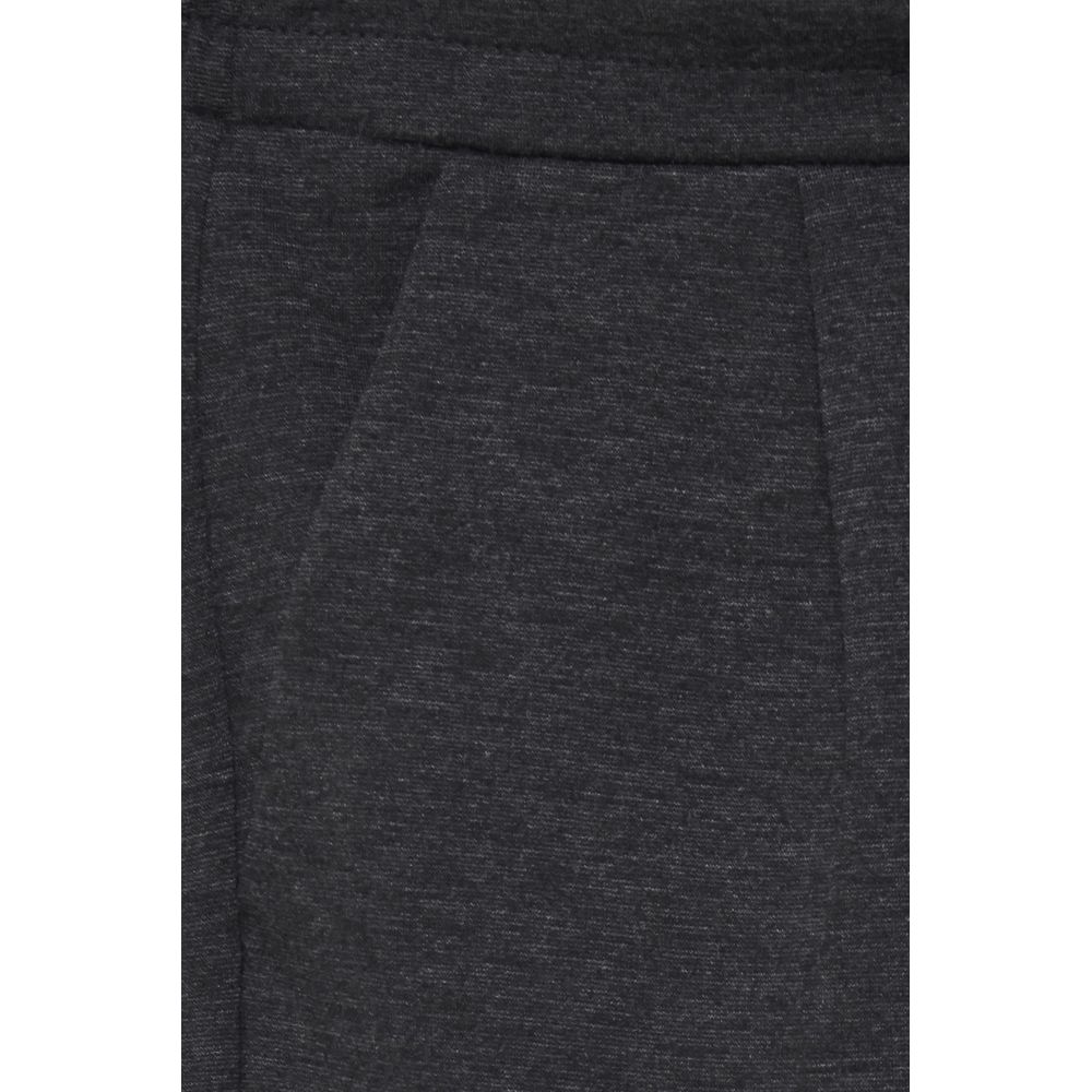ICHI Gray Polyester Pant
